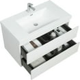 thumbnail image 4 of Topcobe 36" Floating Bathroom Vanity with Sink, Modern Wall-Mounted Bathroom Storage Vanity Cabinet with Basin and Soft Close Drawers, Bathroom Sink Vanity, Modern Furniture for Bathroom, White, 4 of 16