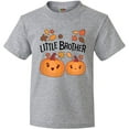 thumbnail image 3 of Inktastic Little Brother Pumpkins with Fall Leaves Youth T-Shirt, 3 of 5