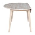 thumbnail image 5 of 42" Round Solid Wood Dual Drop Leaf Table in Unfinished, 5 of 8