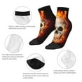 thumbnail image 5 of Pofeuu Satanic Skull Print 30cm Socks, Adult Running Hiking Socks for Youth and Adult, 5 of 7