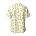 thumbnail image 2 of Fotbe Yellow Lemon Leaves print Short Sleeve Button Down Shirts for Men Casual Summer Beach Wrinkle Free Shirt-Large, 2 of 7