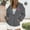 Dark Gray, variant on ZSQDM Women's Hoodies Sweatshirts Pullover Sweater Breast Cancer Awareness Hoodies for Women Ribbon Graphic Full Zip Up Sweatshirt Oversized Fleece Jackets Clothes Polyester (L)