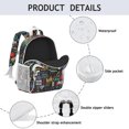thumbnail image 4 of I Love My Dogs Art Backpack for School,Cute School Bag,Schoolbag with Adjustable Shoulder Straps & Padded Back,15"x11.42"x5.5", 4 of 6