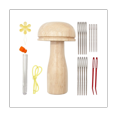 thumbnail image 1 of Wooden Darning Mushroom Needle Thread Kit Embroidery Accessories for DIY Hand Sewing Darning Socks Clothes Home, 1 of 7