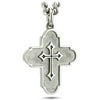 Men's Stainless Steel Fearless Cross Necklace- Psalm 56:3-4 by Shields of Strength