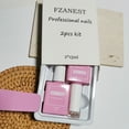 thumbnail image 6 of FZANEST Gel Nail Polish Set,UV Gel Soak Off Nail Gel Polish, Glitter Vibrant Champagne Pink 2 Color Kit 15ml*2, 6 of 6
