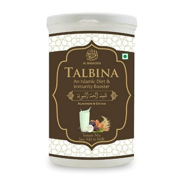 AL MASNOON Talbina Instant Mix with Almond & Dates 300g / An Immunity Booster/NO flavour & chemical added