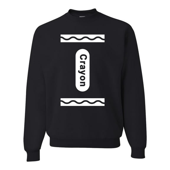 Wild Bobby White Crayon Costume Unisex Crewneck Sweatshirt