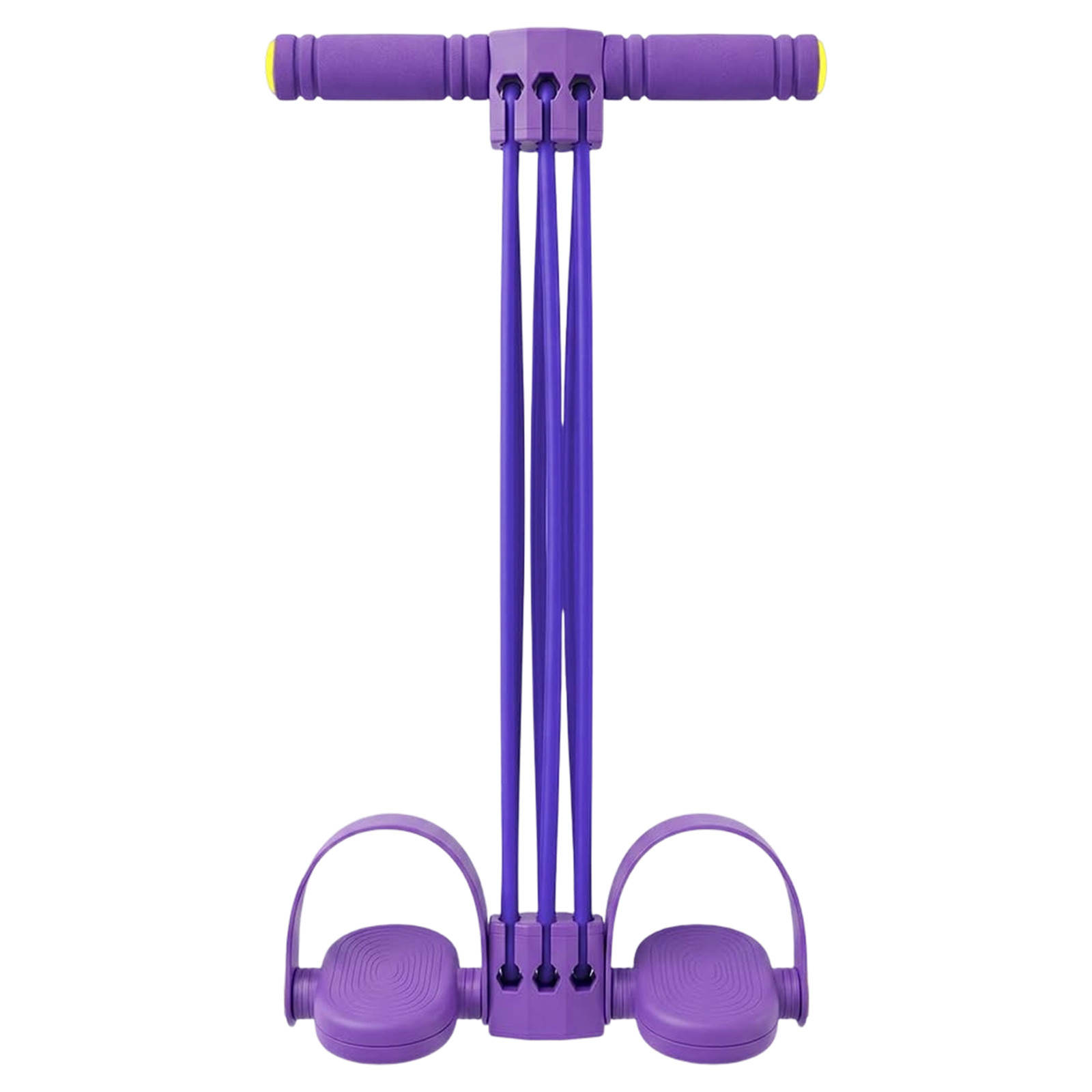 Pedal Resistance Bands with Handles, Home Abdominal & Waist Toning Fitness Equipment, Crunches Elastic Pull Rope, Multifunction Elastic Yoga Resistance Band for Legs, Arms, and Core Training