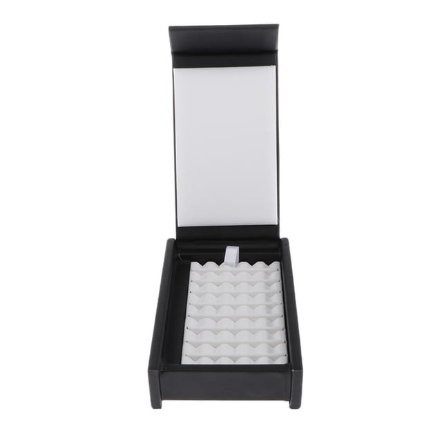 Bandeja De Exhibición De Cubierta De Imán Caja De Caja De Almacenamiento De Piedra Soporte De Joyería - Cuadrícula de 5 3 Sunnimix Bandeja de exhibición de diamantes