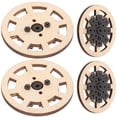 thumbnail image 4 of 4pcs Toy Racing Car Wheel Toy Car Wheel RC Car Accessories Wooden Toy Car Wheel Replacement, 4 of 8