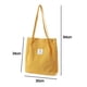 thumbnail image 2 of Bolso de mano de pana para mujer, bolso de lona con cordón para el hombro, amarillo, 2 of 5