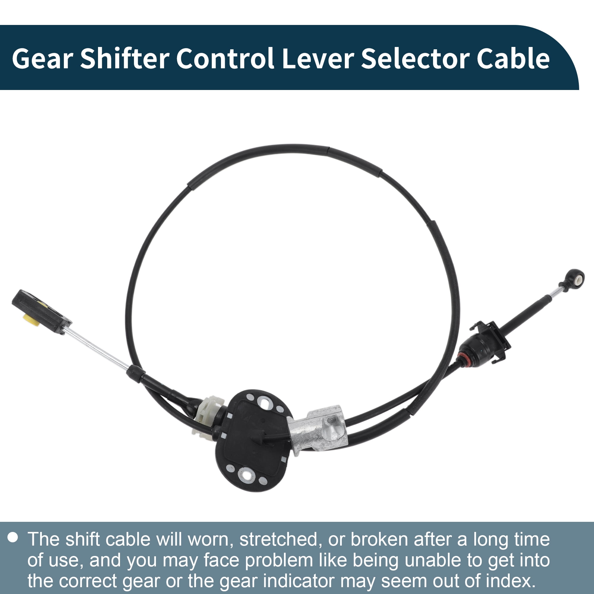Unique Bargains Automatic Transmission Gear Shifter Cable for Ford Focus 2005-2007 Automatic No.5S4Z7E395C/5S4Z7E395BB Trans Gear Shift Control Lever Cable