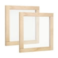 thumbnail image 1 of Unique Bargains 7.9'x7.9' Wooden Paper Making Screen Papermaking Frame Mould, Natural Color 2 Pack, 1 of 5