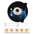 thumbnail image 6 of 15 Inch Round Placemats Set of 4, Blue Fruit Non Slip Heat Insulation PP Table Mats, Modern Minimalist Decor Black Background Washable Place Mats for Kitchen Dining Party Table Decor, 6 of 7