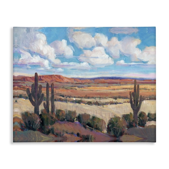 Stupell Industries Southwestern Savannah Desert Colorful Painterly Landscape Canvas Art, 20 x 16, by Tim O'Toole