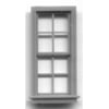 HO 27"x64" 8 Pane Dbl Hung Window (8)