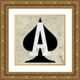 thumbnail image 1 of Perrenoud, Aubree 20x20 Gold Ornate Wood Framed with Double Matting Museum Art Print Titled - Ace of Spades, 1 of 4
