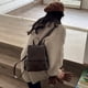 thumbnail image 2 of Mini mochila marrón Vintage para mujer, bolso de hombro femenino, diseñador de lujo, primavera y verano, 2023 Fivean unisex, 2 of 2