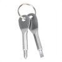 2 uds llavero destornillador EDC Set al aire libre bolsillo Mini herramienta con llavero