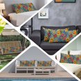 thumbnail image 6 of Boho Colorful Floral Body Pillow Covers 20"x54", Spring Flower Botanical Sunflowers Plant Soft Brushed Microfiber Breathable Throw Pillow Covers, Pillowcase with Zipper for Couch Sofa Bedroom, 6 of 9