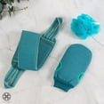 thumbnail image 4 of Luxtrada 3 Pcs Exfoliating Back Scrubber for Shower,Korean Exfoliating Gloves Mitt for Body Exfoliation, Bath Scrub Loofah Sponge, Back Brush Washer Exfoliator for Men and Women, 4 of 8