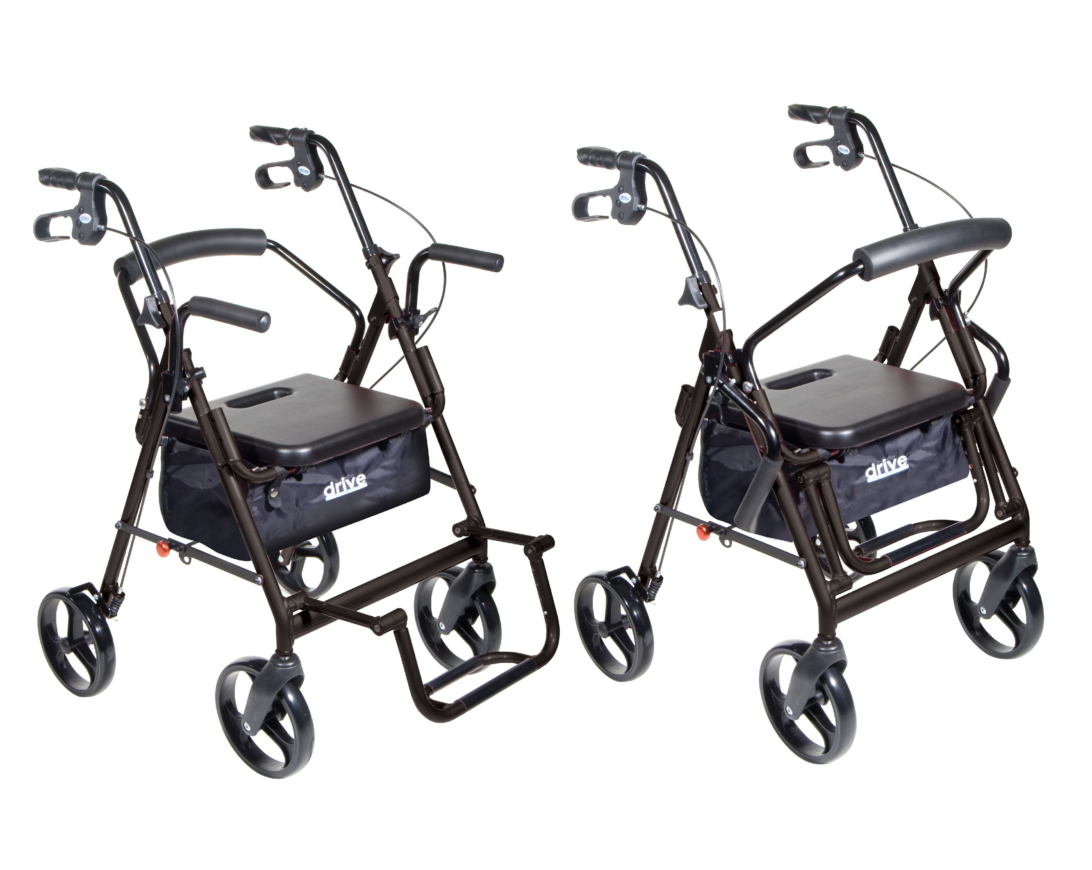 Drive Medical Duet Dual Function Transport Wheelchair Walker Rollator Burgundy Walmart Com Drive Medical Duet Dual Function Transport Wheelchair Walker Rollator Burgundy Walmart Com
