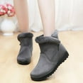 thumbnail image 5 of Yazi  Women Snow Boots Winter Shoes Faux Fur Lined Warm Comfortable Anti Slip Booties with Zippers Size  4.5-12, 5 of 7