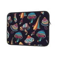 thumbnail image 2 of Bingfone Mushroom Doodle Laptop Sleeve Case 13 Inch, 360° Protective Computer Carrying Bag, 2 of 9