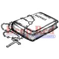 thumbnail image 2 of Deep Red Cling Stamp 3.25"X1.75"-Bible & Rosary, Pk 3, Deep Red Stamps, 2 of 4