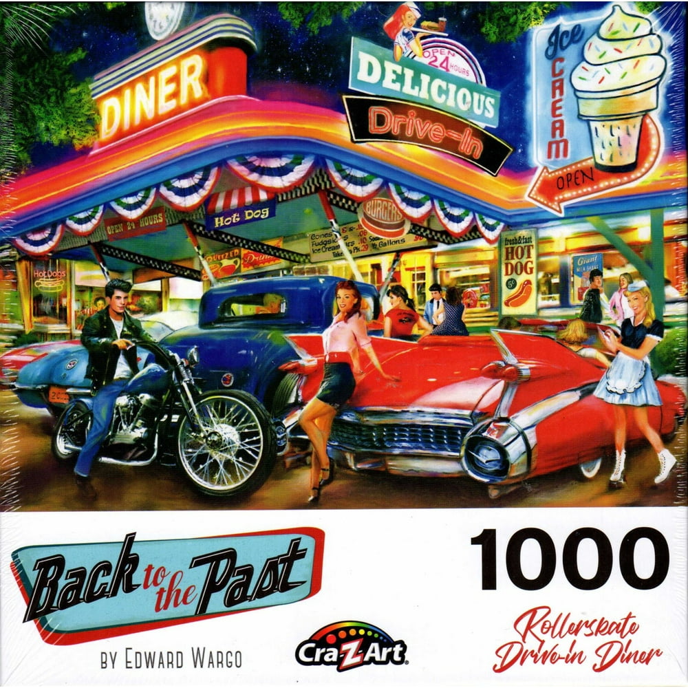Rollerskate Drivein Diner 1000 Piece Puzzle