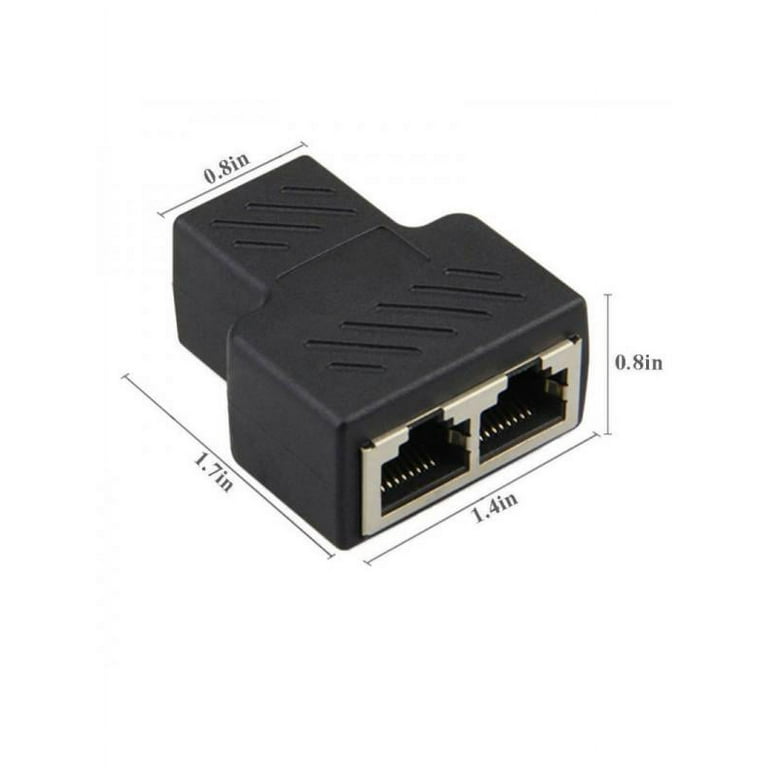 1/3PCS RJ45 Ethernet LAN Network Y Splitter 2 Way Adapter 3 Ports Coupler  Connector NEW 