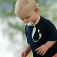 thumbnail image 4 of BooginHead Universal Pacifier Clip, Infant Toddler Boys and Girls, Green Polka Dots, 4 of 4