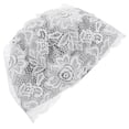 thumbnail image 4 of Miangastore Lot de 1 Bonnets de Bain Imperméables Dentelle Grise pour Dames Style Mode, 4 of 8