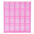 thumbnail image 3 of Caja de almacenamiento de uñas Ticfox Rosa transparente a prueba de polvo e impermeable, 3 of 12