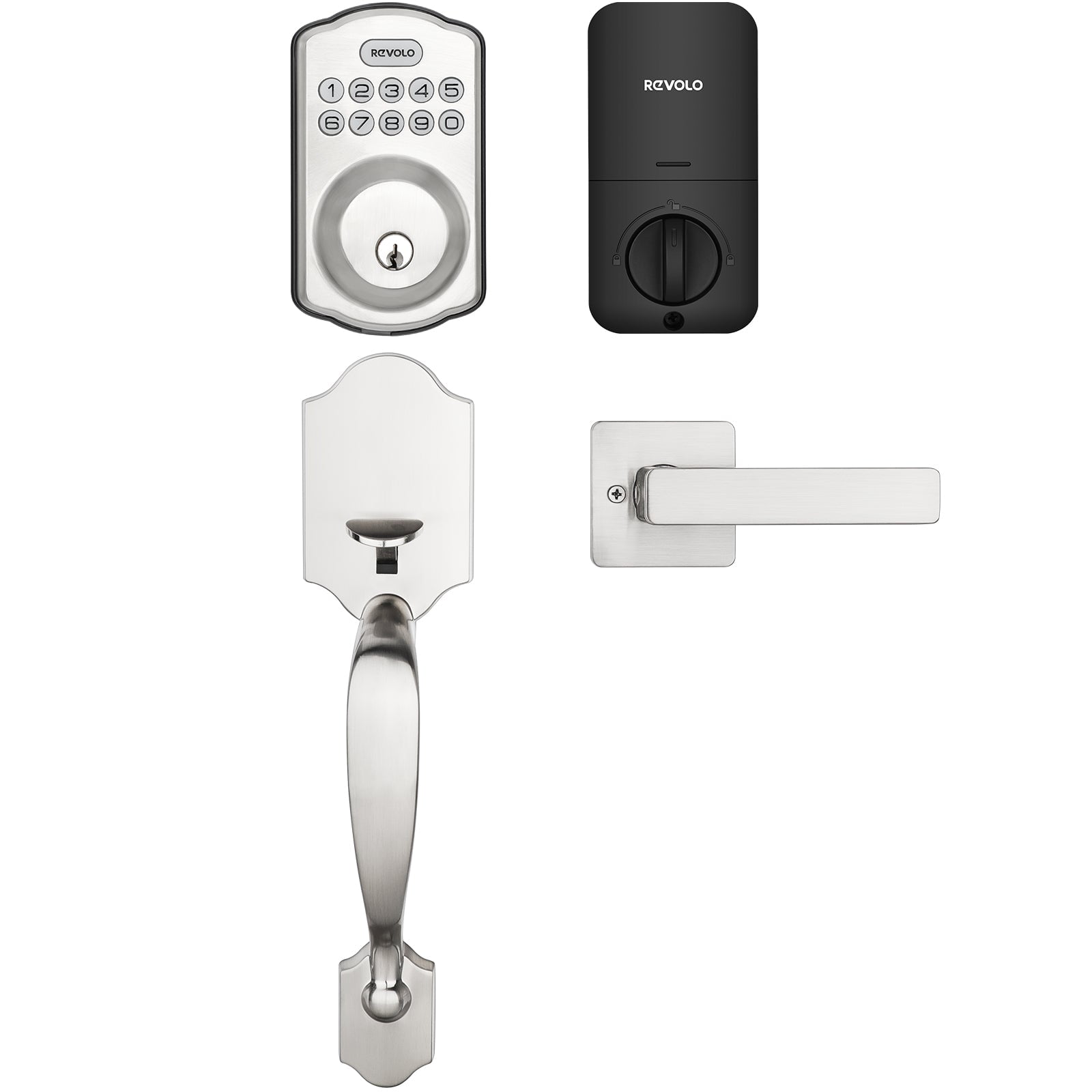 REVOLO Electronic Keypad Deadbolt, Keyless Entry Door Lock,Keyed Entry