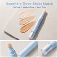 thumbnail image 3 of Concealer Pen, 2-in-1 Liquid Foundation & Eye Concealer Pen, 2026 Dual-Effect Concealer Foundation, Redness & Fine Lines, Hydrates & Brightens(Multicolor,1PC), 3 of 8