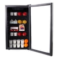 thumbnail image 4 of Réfrigérateur à boissons Frigidaire 115 canettes/34 bouteilles, mini-réfrigérateur à porte vitrée de 3,4 pi³, acier inoxydable, 4 of 8