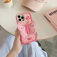 thumbnail image 2 of Girls Pink Butterfly Cartoon Phone Case for iPhone 16 15 14 13 12 Pro Max Cover, 2 of 10