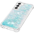 thumbnail image 5 of Slim Fit Phone Case for Samsung Galaxy S23 (Not fit S23 Plus), Glitter Liquid Quicksand Effect Silicone Soft TPU Case with Camera Lens and Screen Protection for Galaxy S23,LSWT Silvery Blue, 5 of 12