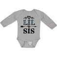 thumbnail image 3 of Inktastic Lil Sis Girls Sister Announcement Girls Long Sleeve Baby Bodysuit, 3 of 5