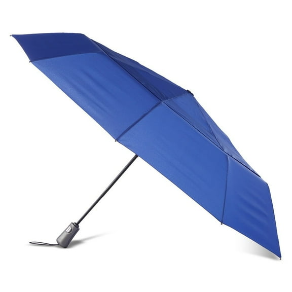 totes Auto Open/Close Windproof Ultimate Compact Umbrella with UV-8753-Soda Blue SDL