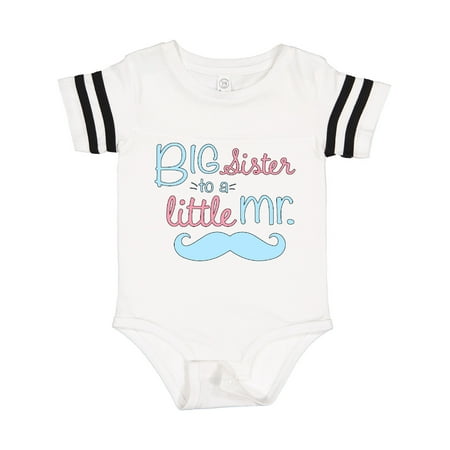 

Inktastic Big Sister to a Little Mr Gift Baby Girl Bodysuit