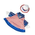 thumbnail image 2 of yotijay 4Th of Jul Goose Outfit Creative Design Goose Clothes for Office Home Porch M Horizontal Strip M, 2 of 9