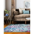 thumbnail image 4 of Rugs.com Sevilla Collection Rug – 9' x 12' Blue Medium Rug Perfect For Living Rooms, Large Dining Rooms, Open Floorplans, 4 of 9