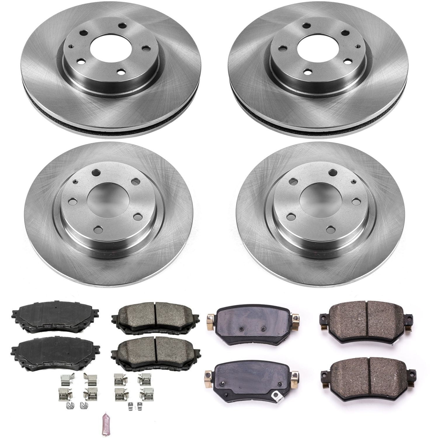 PowerStop Front and Rear Stock Replacement Brake Pad and Rotor Kit Fits: MAZDA Select Models KOE8067