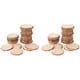 thumbnail image 1 of 80 Uds 3-4CM Sin Terminar Círculos de Madera Redonda Natural Discos de Troncos de Corteza de árbol para Manualidades DIY Decoración de Fiesta En Casa, 1 of 5