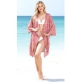 thumbnail image 5 of HAPPY BAY Women's Duster Front Open Cardigans Vintage Kimono L-XL Pink, Palm Tree, 5 of 5
