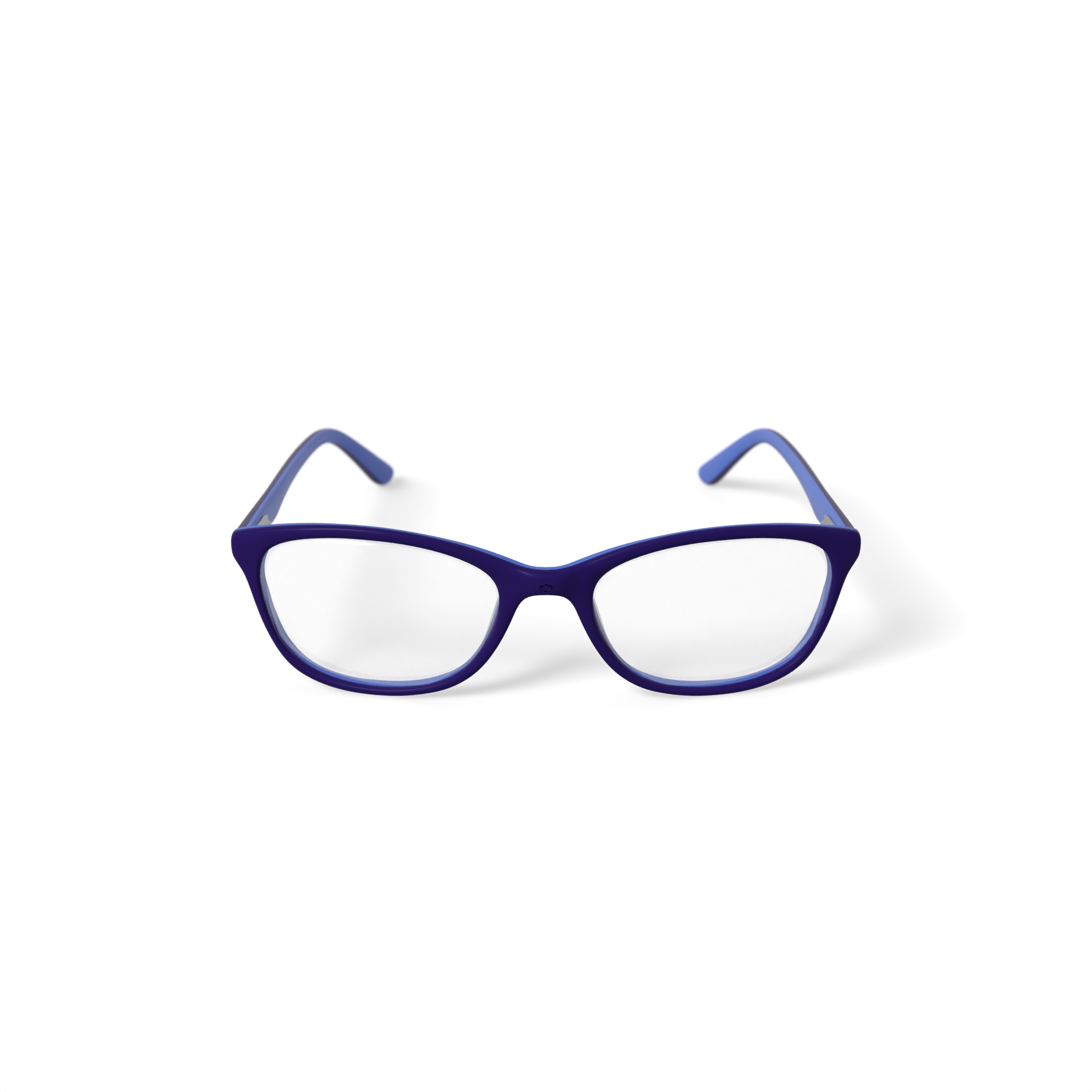 Hard Candy Women's HC40 Square Prescription Eyeglasses with Case, Navy Blue