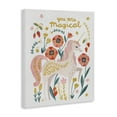 thumbnail image 4 of Stupell Industries Magical Pink Unicorn & Florals Fantasy & Sci-Fi Painting Wrapped Canvas Art Print Wall Art, 24 x 30, 4 of 8